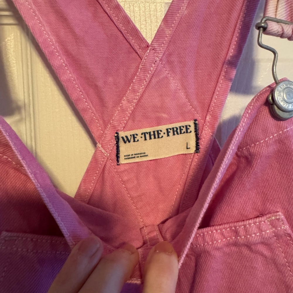 We The Free Rose-Pink Ziggy Overalls - Picture 4 of 4